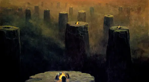 Malarstwo Beksiński: Odkryj mroczne piękno jego surrealistycznych wizji